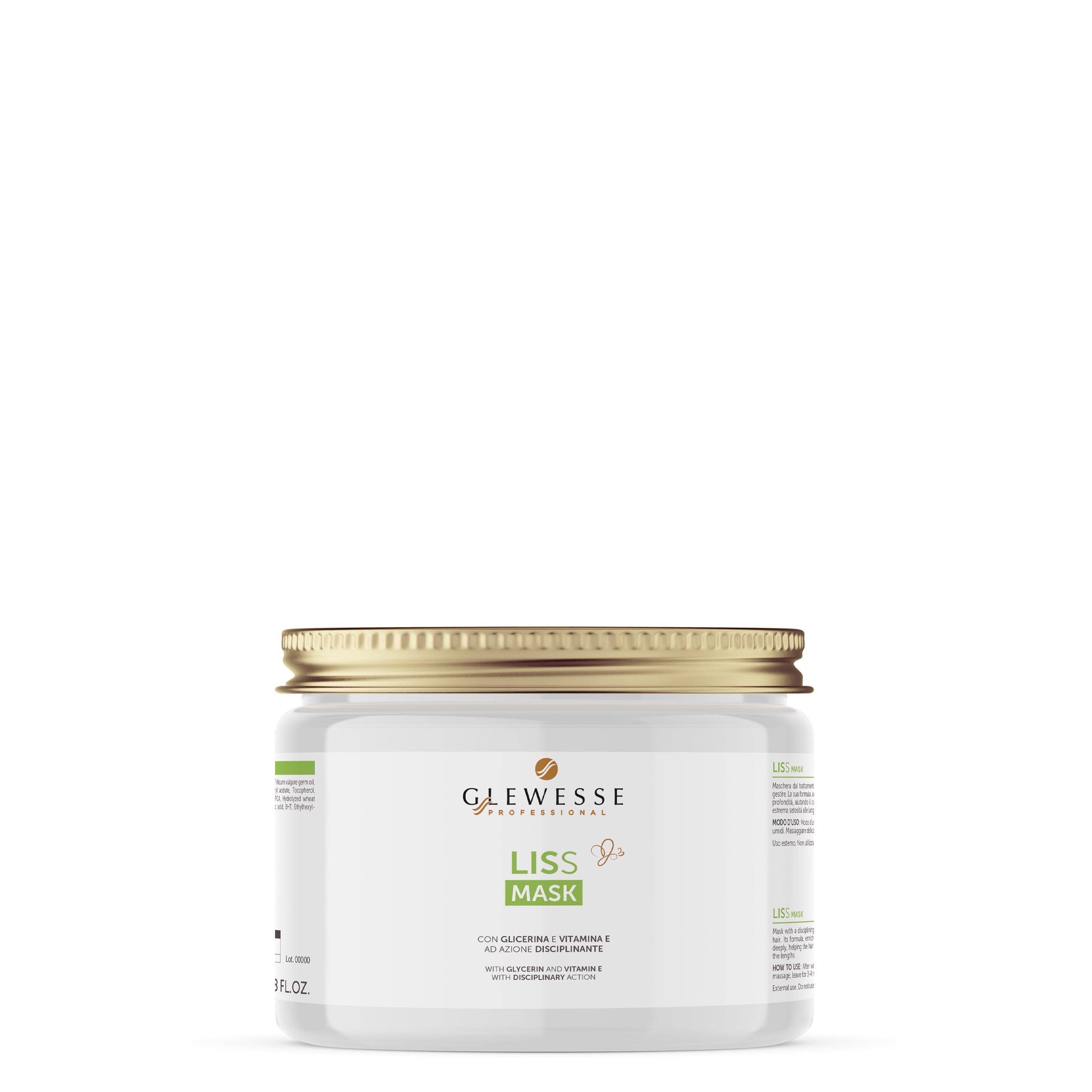 GLEWESSE | LISS MASK | Maschera anticrespo per capelli crespi e ribelli