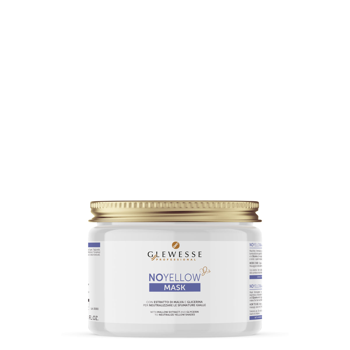 GLEWESSE | NO YELLOW MASK | Maschera antigiallo per capelli biondi e grigi