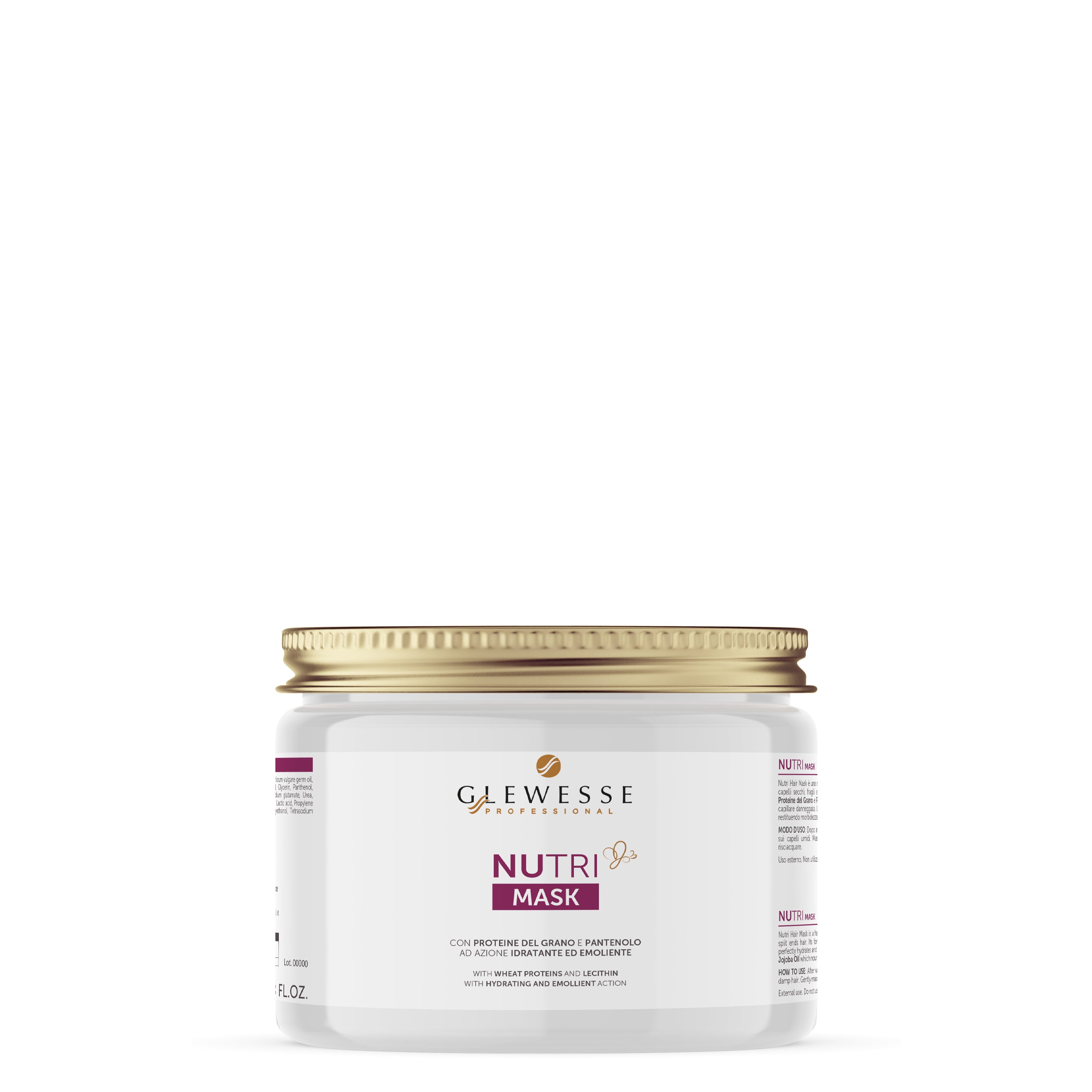 GLEWESSE | NUTRI MASK | Maschera nutriente per capelli secchi