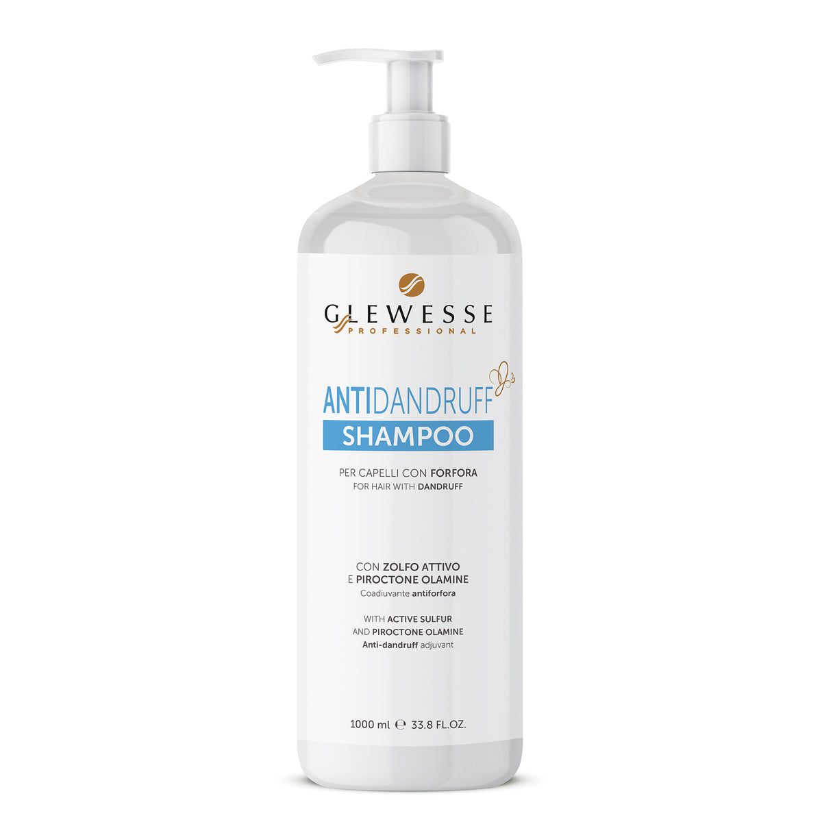 GLEWESSE | ANTIDANDRUFF SHAMPOO | Shampoo antiforfora per forfora secca e grassa