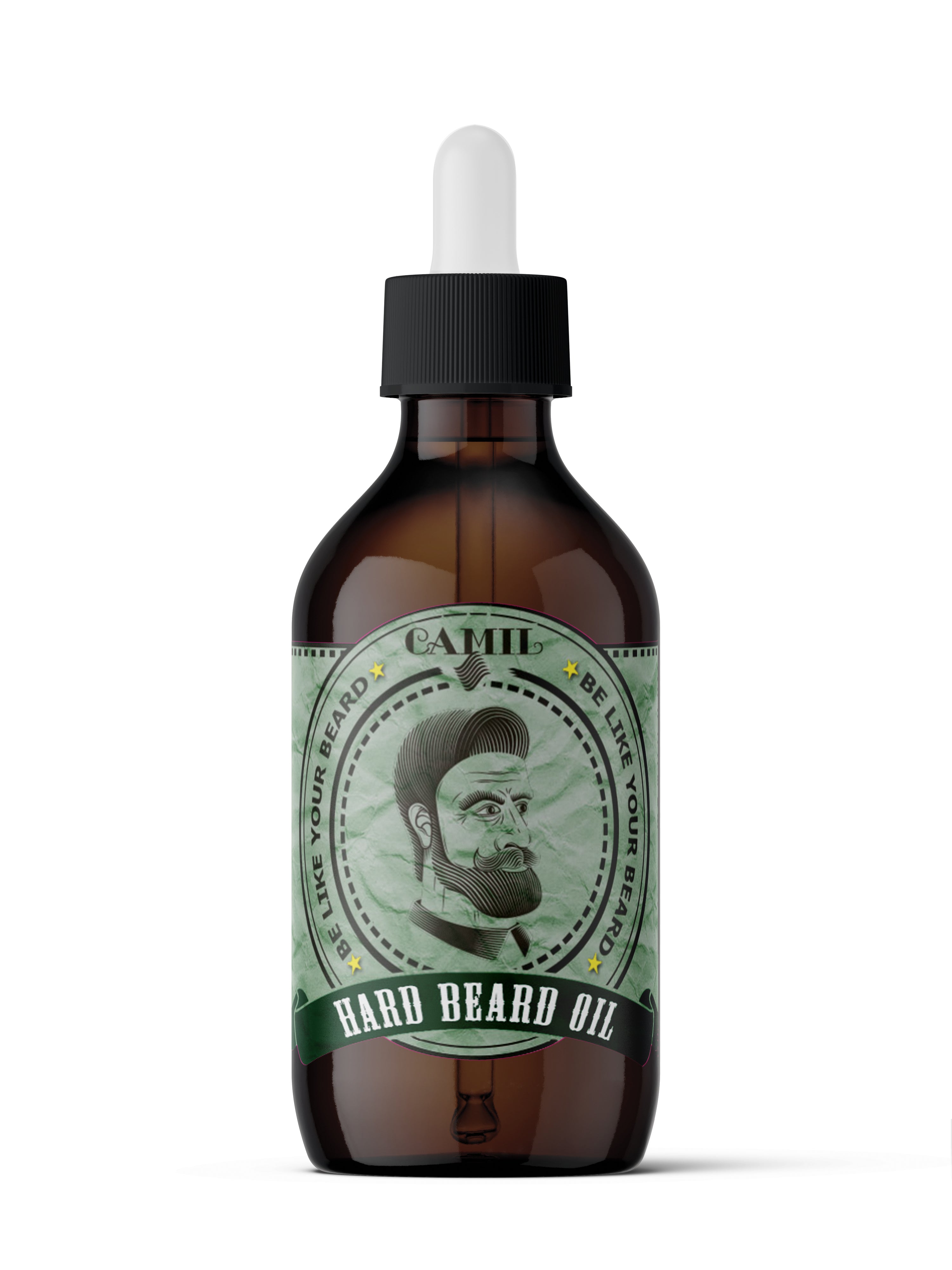 HARD BEARD OIL - OLIO PER BARBE CRESPE ED ISPIDE CON OLIO JOJOBA